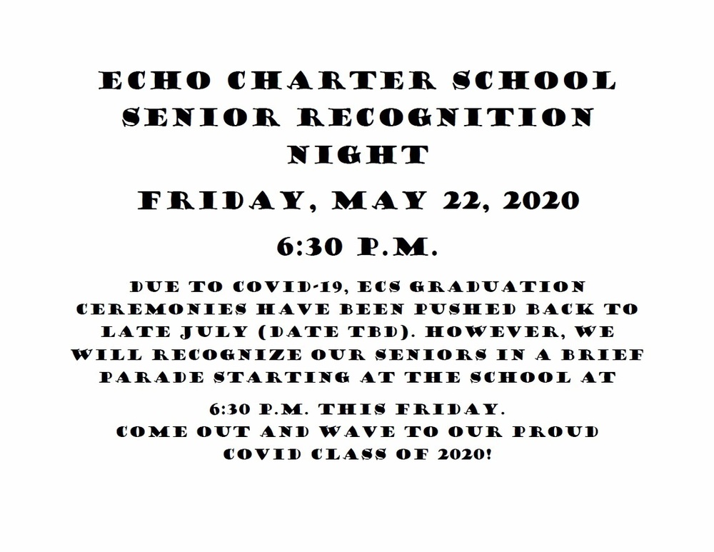 Senior Recognition night!